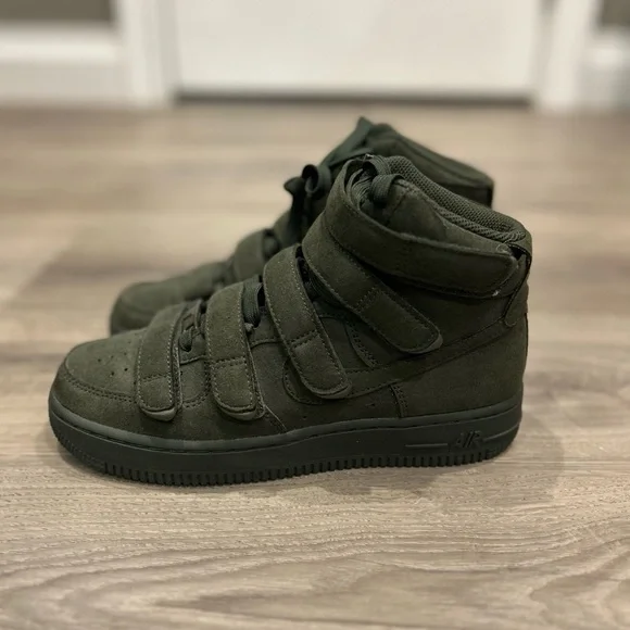 โฅ๐ก๐๐๐: Billie Eilish Air Force 1 High Top โ07 Sequoia Sneakers w Velcro Straps - Picture 8 of 13